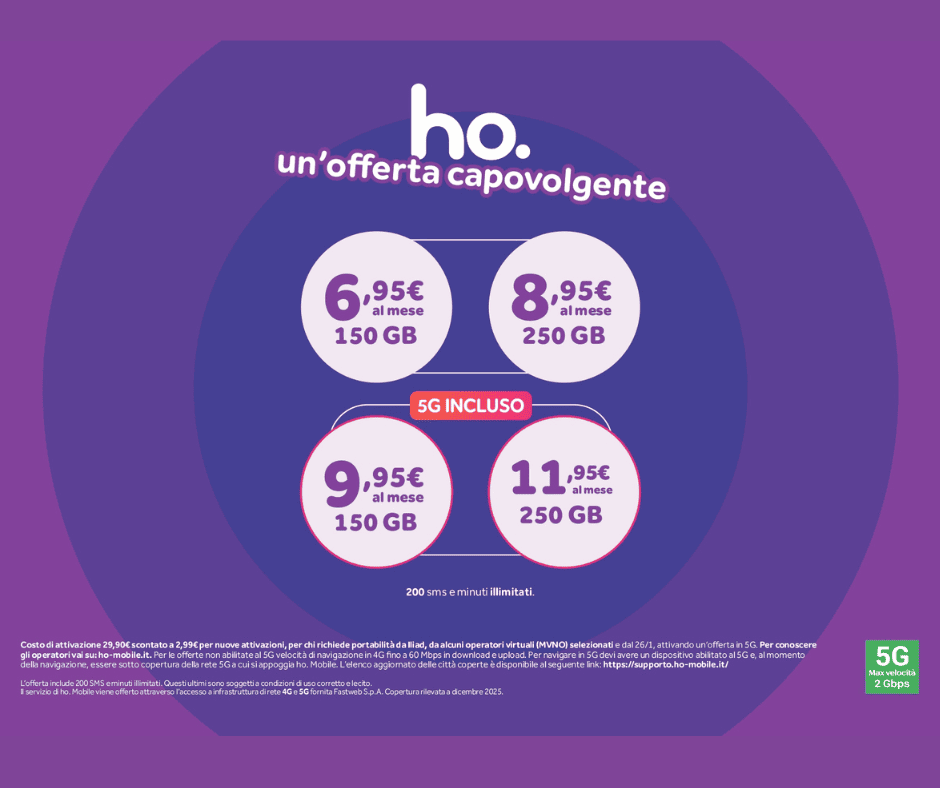 Tutte le offerte HO