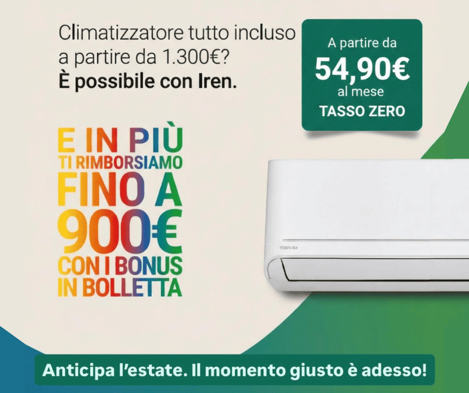 Climatizzatore IREN a Genova con installazione inclusa.